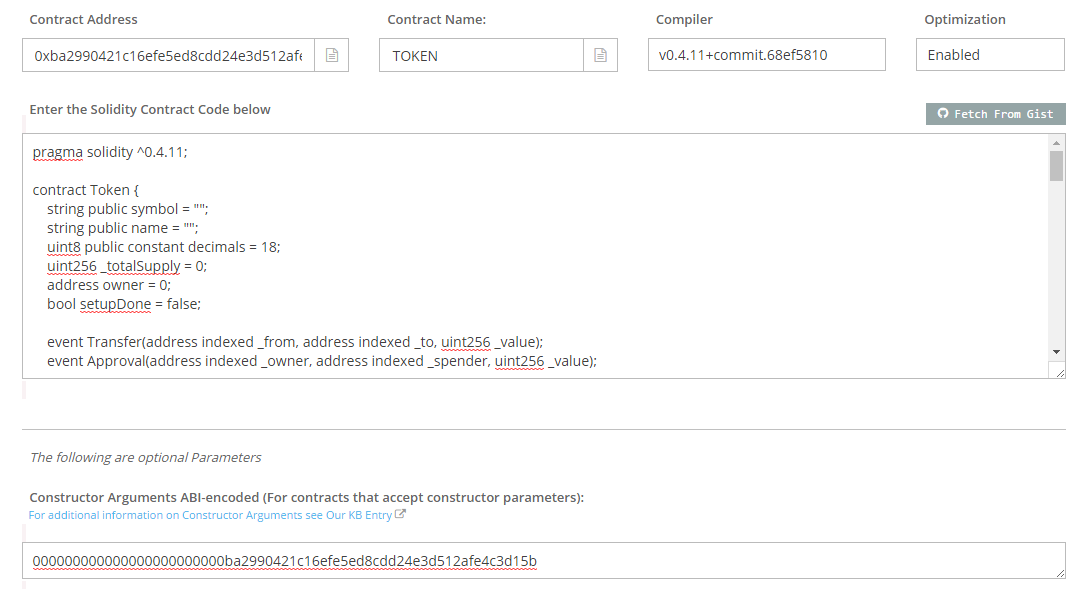 QUE.com.HOWTO.Create.Your.Own.Token.02.MNE.SmartContract.QUE.TokenVerification