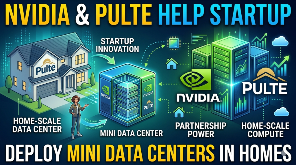 Nvidia, Pulte Help Startup Deploy Mini Data Centers in Homes - QUE.com