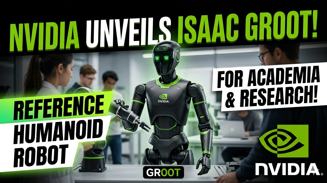 NVIDIA Unveils Isaac GR00T Reference Humanoid Robot for Academia - QUE.com